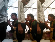 Desi Labour Bhabhi gives a blowjob to acivil engineer | ass,bhabhi,big ass,blowjob